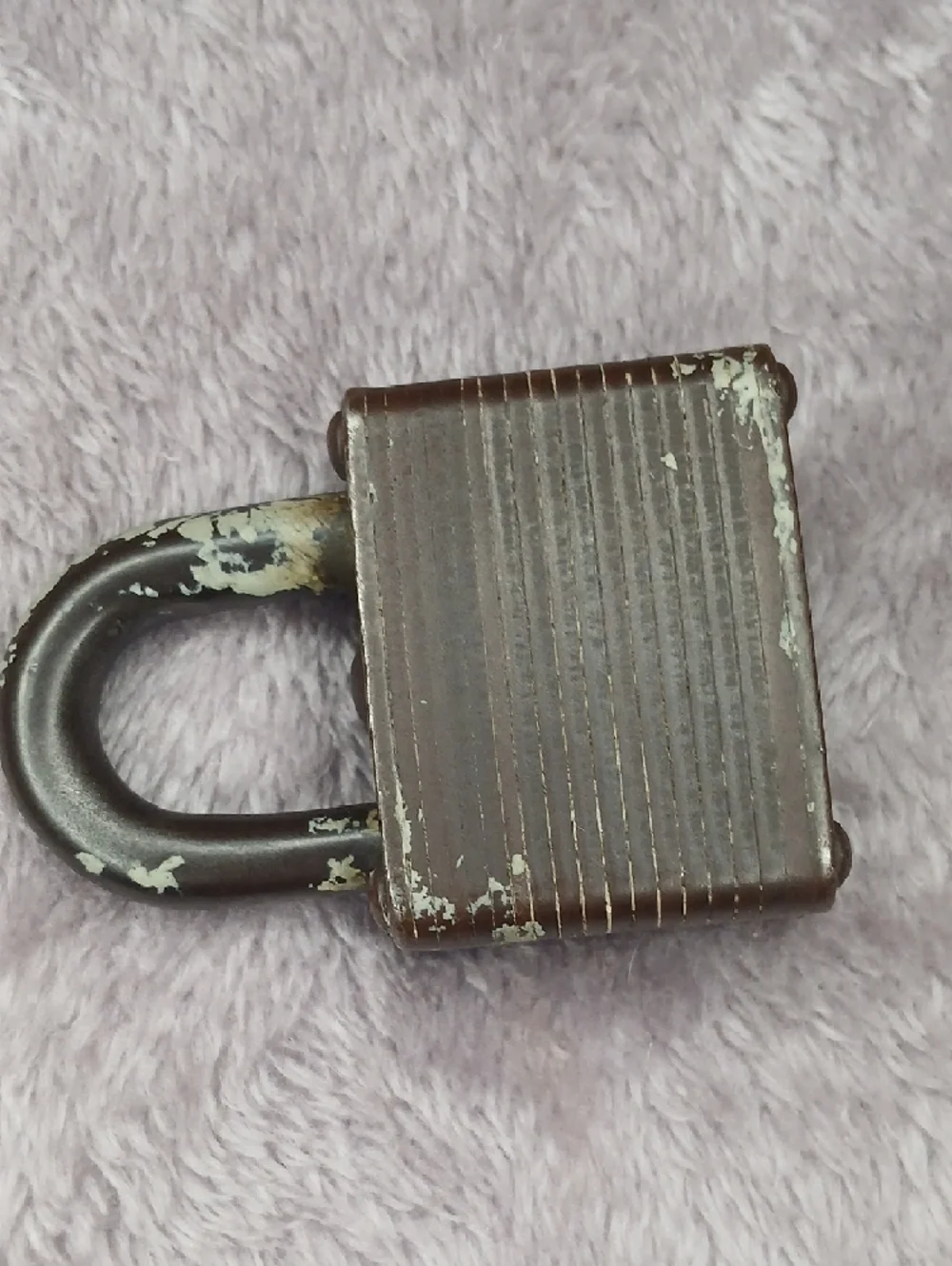 Vintage Master Secret Service Padlock 3 Laminated Steel Lock & Box - No Key
